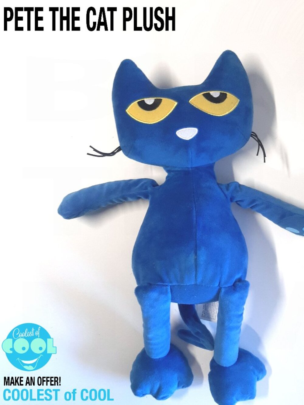 Pete the Cat plush 15" stuffed animal toy Kohl's Cares scholastic reading toys